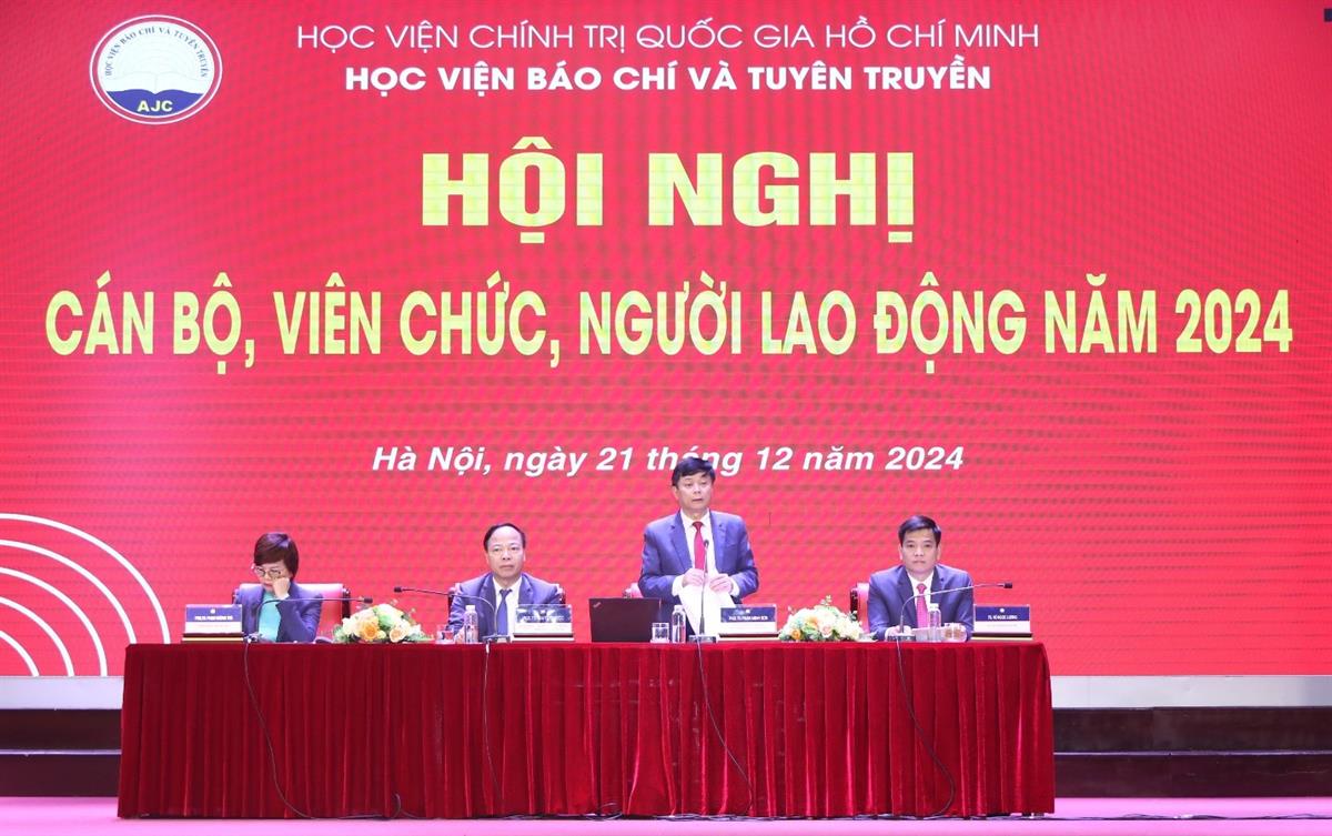 Hội nghị cán bộ, công chức, viên chức, người lao động Học viện Báo chí và Tuyên truyền năm 2024